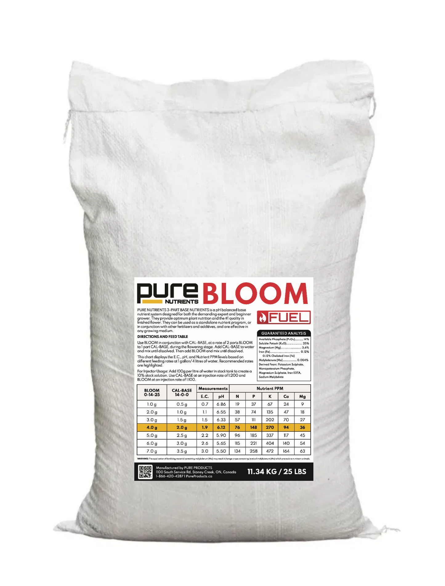 PURE FUEL® Pro Line - BLOOM Formula 25LB