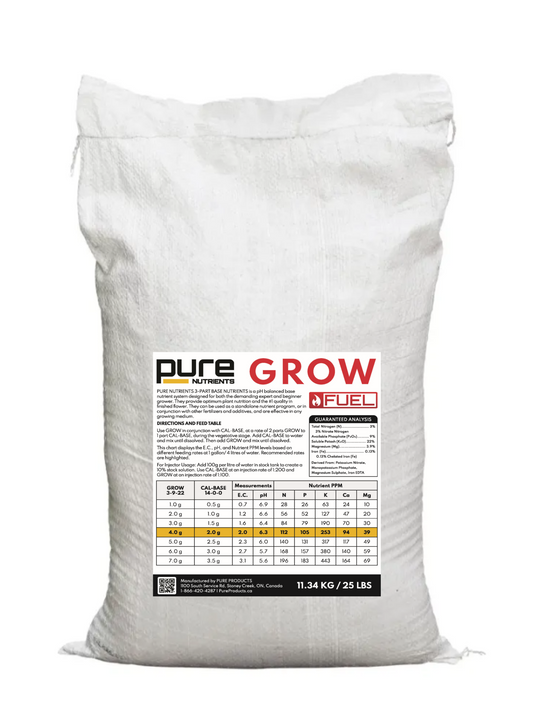 PURE FUEL® Pro Line - GROW Formula 25LB