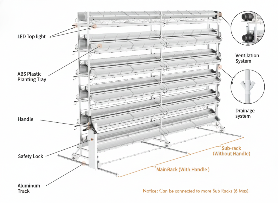 P31 Hydro Grow Racks