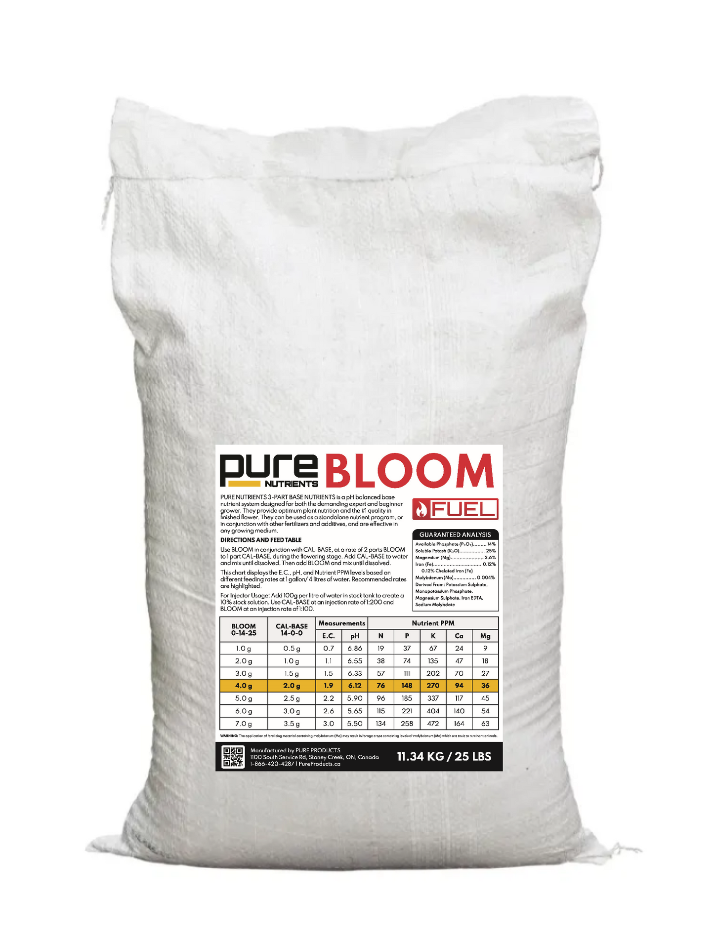 PURE FUEL® Line - BLOOM Formula 25LB